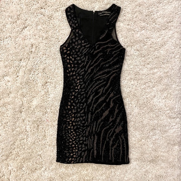 AllSaints Hand Embellished Beaded Dress - Picture 1 of 3